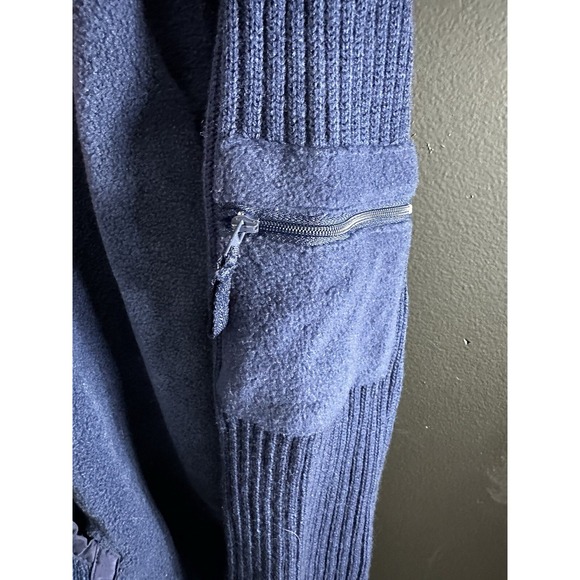 Vintage Womens Jacket Looney Tunes XL Blue Long Sleeve Zip Front Mock Neck 90s‎ - Picture 4 of 7